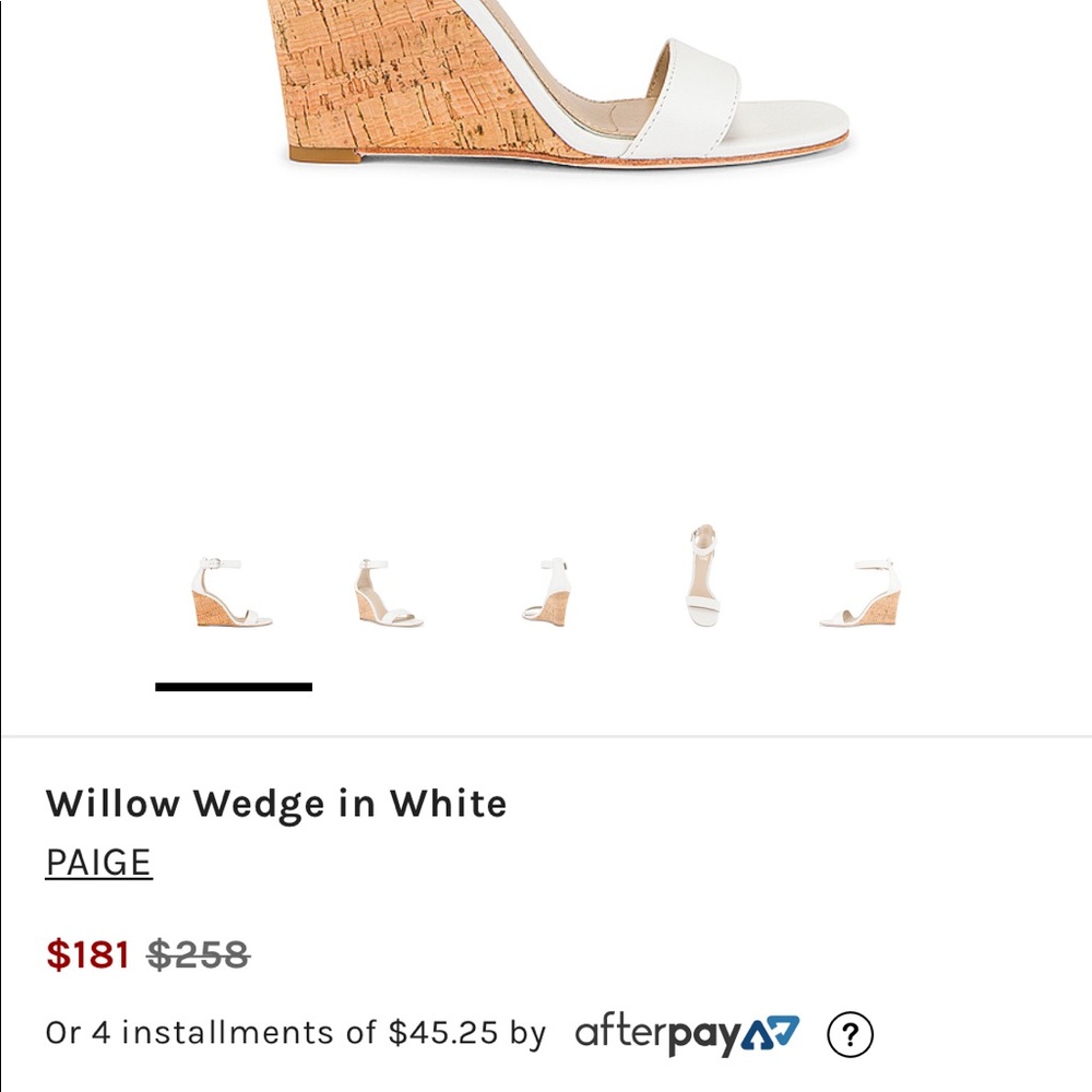 Brand New Never Worm Paige Wedge Sandals $50